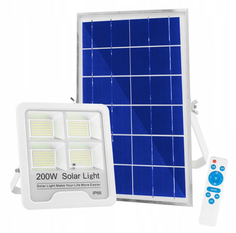 LAMPA SOLARNA LED NAŚWIETLACZ SOLAR PANEL HALOGEN PILOT IP66 200W