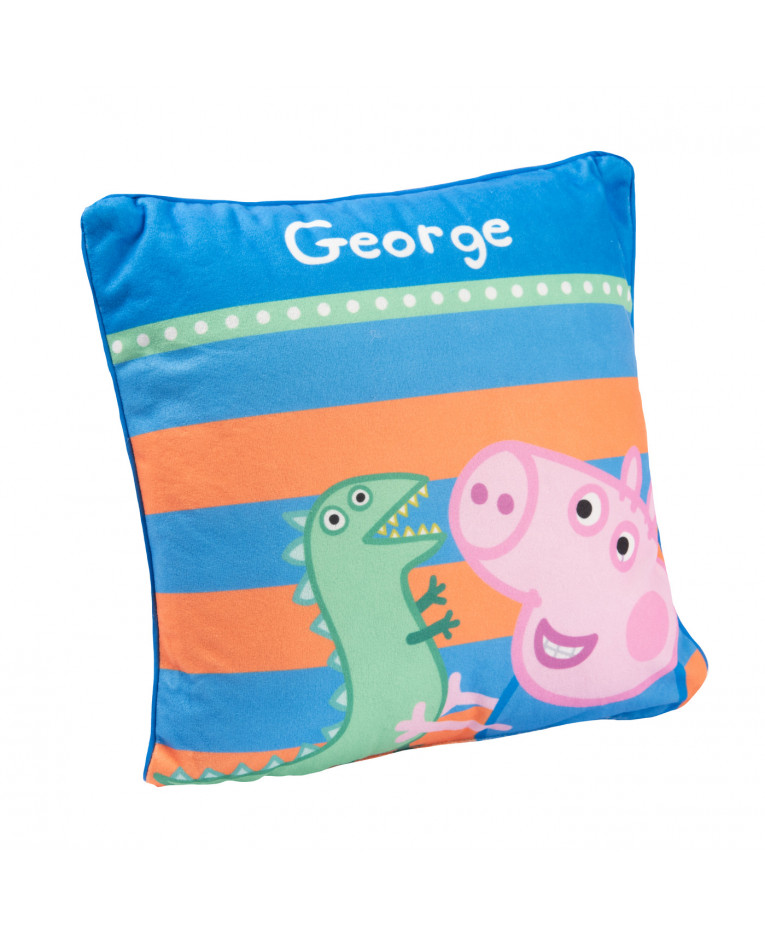 Poduszka Świnka Peppa - George, 30x30 cm PRODUKT LICENCJONOWANY, ORYGINALNY