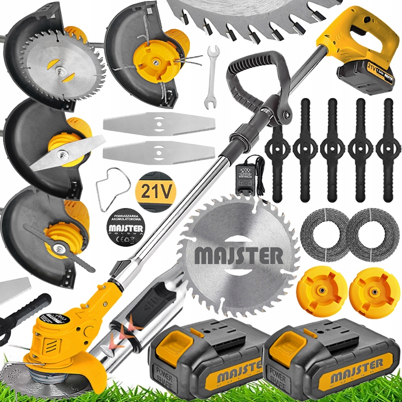 Wykaszarka podkaszarka kosa akumulatorowa 2x AKU 21V MP0410